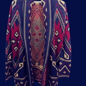 Cardigan Wrap Med Women cowichan southwest design